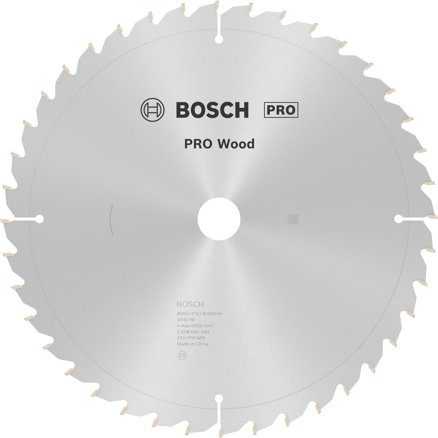 Bosch 1x PRO Wood Circular Saw Blade for Corded Mitre Saws (for Softwood, Hardwood, Ø mm, Professional Accessory Mitre Circular Saw)