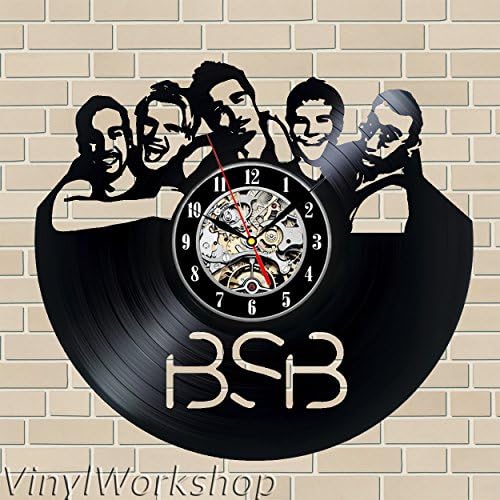 Backstreet Boys Vinyl Wall Clock 12 in(30cm) Black Decor Modern Decorative Vinyl Record Wall Clock This Clock Is A Unique Gift To Your Friends And Family For Any Occasion