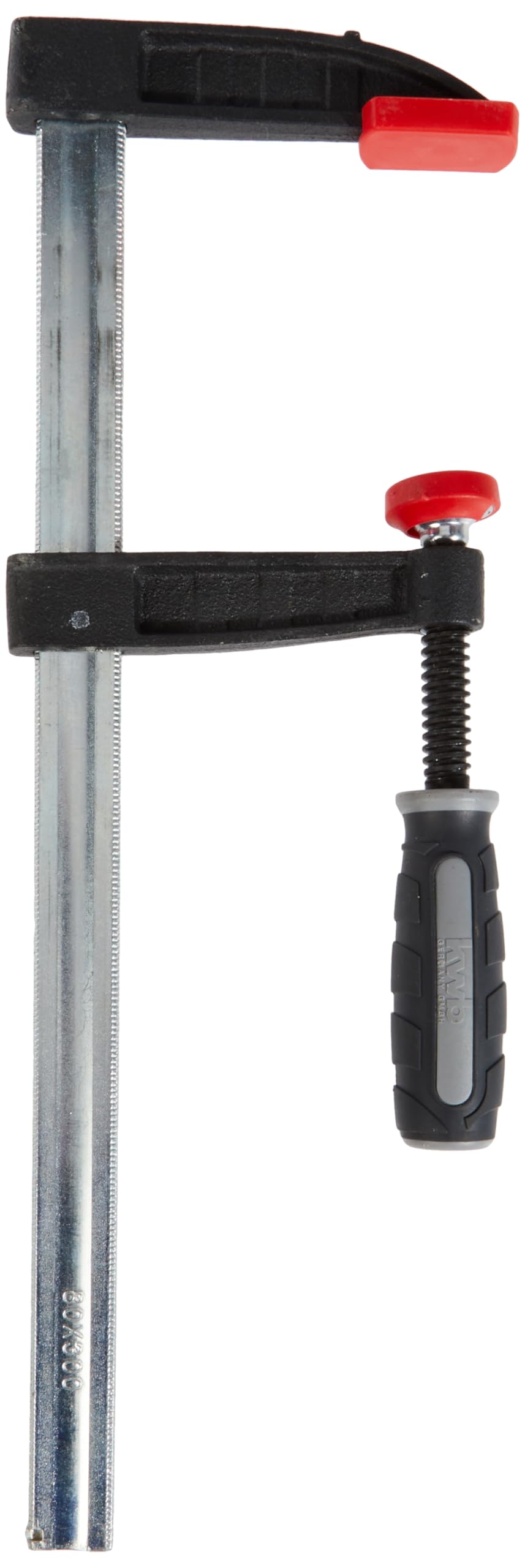 kwb Professional 80x300 mm Clamping Clamp with 2-Component Handle for Precise Fixation