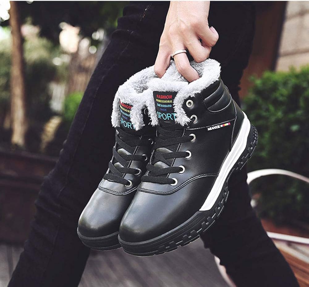 Fashion Sneakers ZXLO Mens Warm Winter 