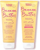 Umberto Giannini Banana Butter Shampoo & Conditioner Set 250ml Each view 1