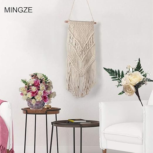 Mingze Colgante De Pared De Macrame Decoracion Etnica Bohemia De