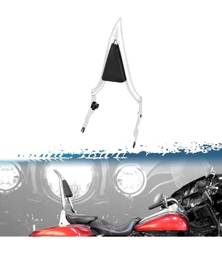 Detachable Sissy Bar Passenger Backrest For Harley Touring Models (1997-2008) - Black - View #7