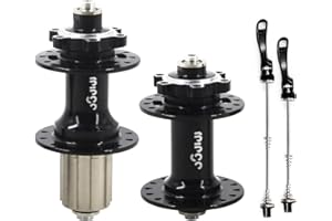 rningo MTB Bike Hubs Disc Brake 32/36 Holes,Quick Release Front M9*100mm Rear M10*135mm，High-Strength Hubset for HG System Standard 8-11 Speed Cassette