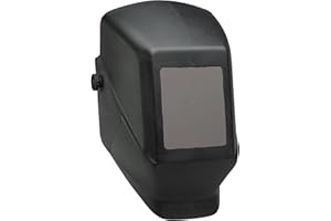 Jackson Safety Welding Helmet, Auto Darkening Hood, Durable Protective Welder Face Mask for Men and Women, Fixed Shade, Hard Hat Adaptable, HSL-100 Shell, Universal Size, Black, 14975