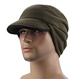 Men's Windproof Earflap Skull Cap Fleece Winter