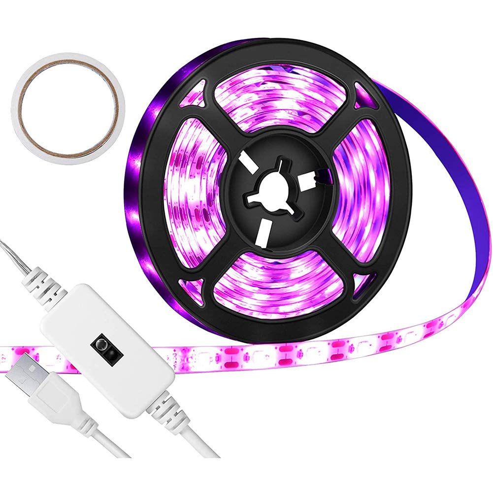 LED Plant Grow Light Strips, Plant Grow Light IP65 Waterproof Adjustable Brightness Light, USB Interface Hand Sweep Sensor Growing Lamp for Indoor Plants Succulents Hydroponics Greenhouse Gardening