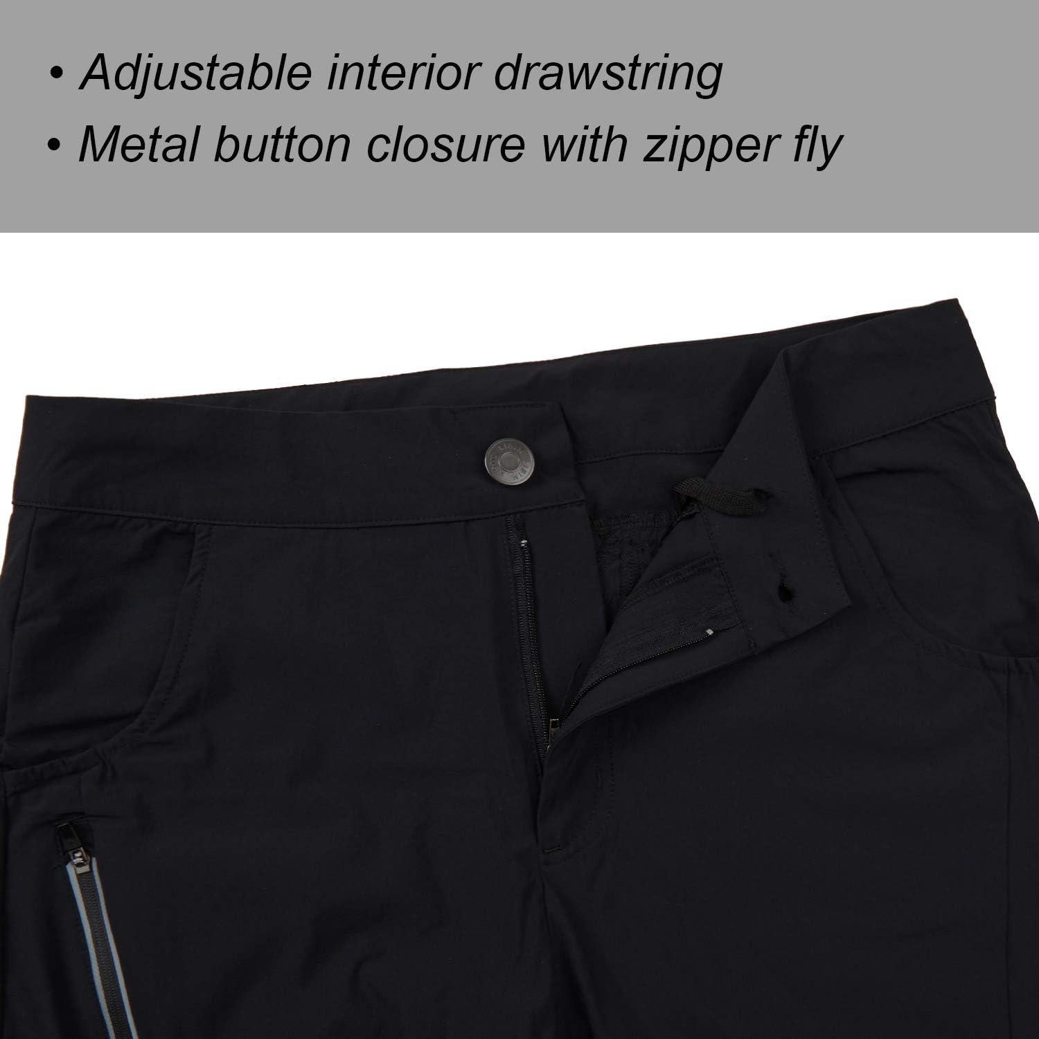 Libin Women's Hiking Shorts Quick Dry Stretch Camping/Golf Shorts Lightweight with Zippered Pockets: Clothing