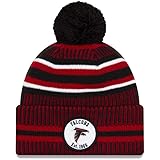 New Era Unisex Philadelphia Eagles 2019 NFL Sideline Sport Knit Winter Pom Beanie, Adult, Black/White, OS