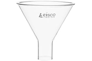 Powder Funnel, 75mm - 60º Angle - Plain Stem, 22mm - Borosilicate Glass - Eisco Labs