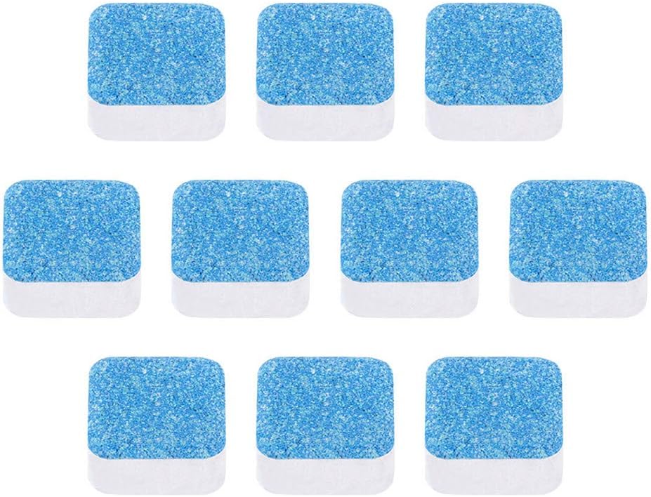 Washing Machine Cleaner Effervescent Tablets Descaler Deep Cleaning Remover Deodorant Durable Septic System Saver Professional Strength Cleaner (10)