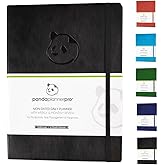 Panda Planner Pro - Best Daily Planner for Happiness & Productivity - 8.5 x 11" Softcover - Undated Day - Guaranteed to Get Y