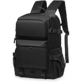 SUIKIHUM 28L Laptop Backpack, Business Backpack for Men, Casual TSA Approved Travel Backpack for Women, Water Resistant Daypack Computer Work Bag, Black