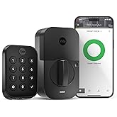 Yale Assure Lock 2 Deadbolt, Black Suede Key-Free Smart Entry Door Lock with Wi-Fi Connected Keypad for Code Entry and Remote