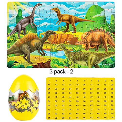 Uping 3er-Set Dinosaurier-Ei 180 Stück Dinosaurierei Ostereier Dinosaurier Puzzle Sicheres Material Für Kinder 3 – 6… – Bild 3