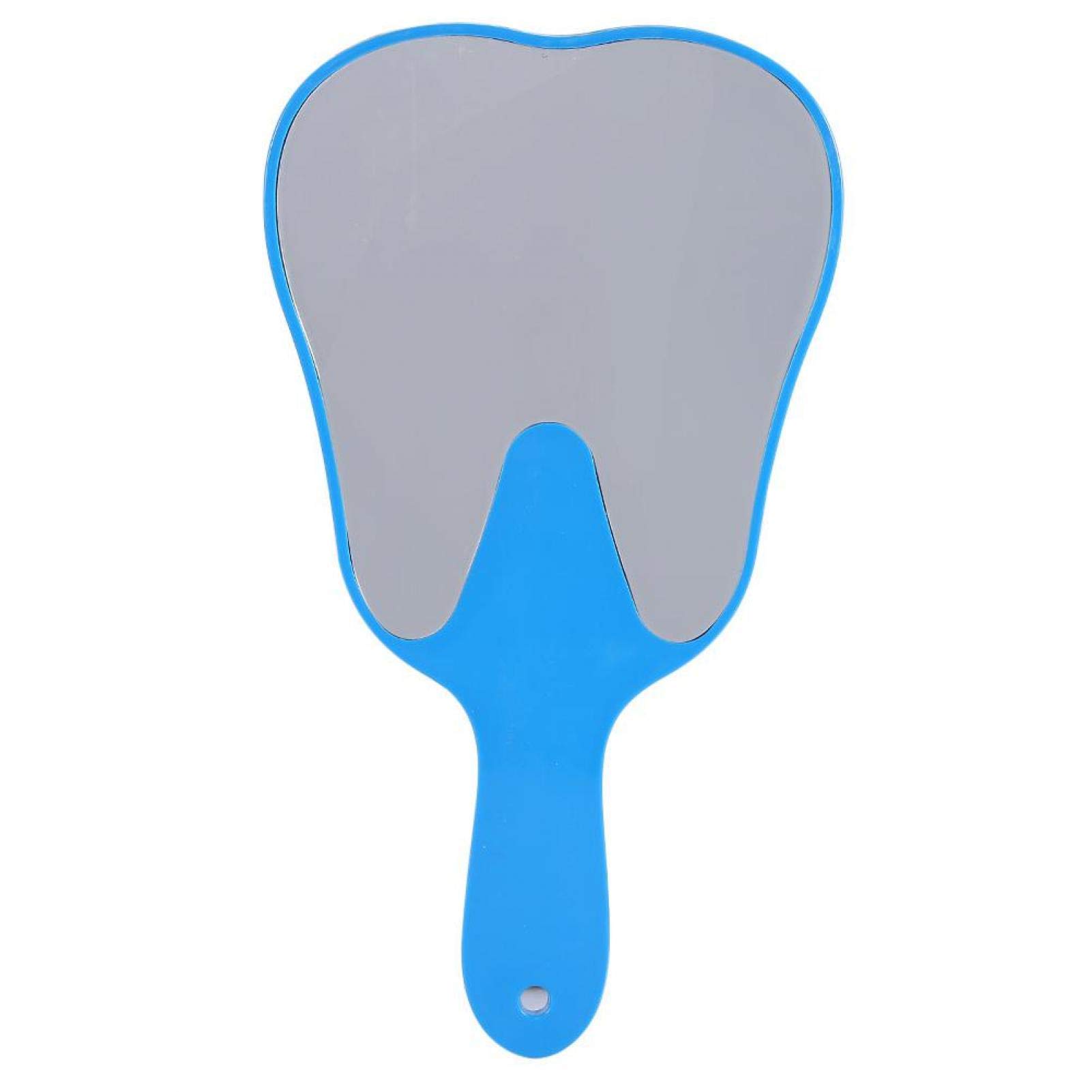 Handheld Mirror,4 Colors Fashionable Useful Cute Plastic Handle Dental Mirror With Protective Film For Observing Oral Teeth(Blue)