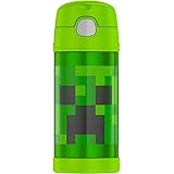 Amazon Com Thermos Funtainer 12 Ounce Bottle Minecraft Kitchen Dining