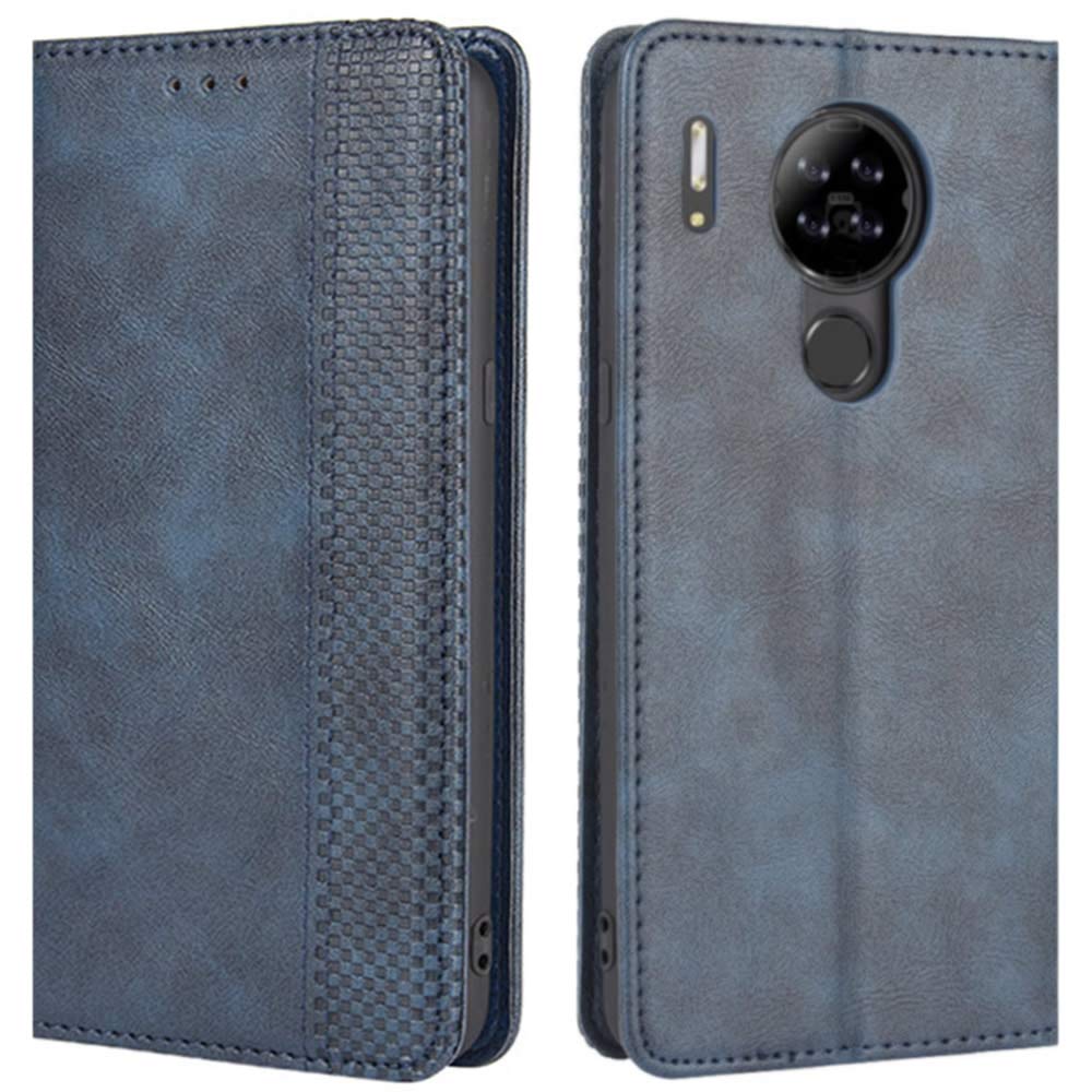 HualuBro Blackview A80 Case, Blackview A80S Case, Retro PU Leather Full Body Shockproof Wallet Flip Case Cover with Card Slot Holder and Magnetic Closure for Blackview A80 Phone Case (Blue) — image 1