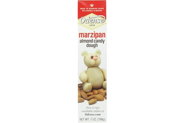 Amazon Com Odense Marzipan Almond Candy Dough 7 Ounce Pack Of 6 Marzipan Paste Grocery Gourmet Food