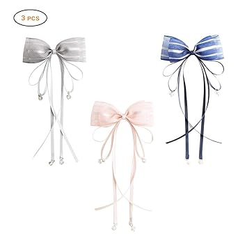 Amazon Com Scrunchies Hair Ornaments Bow Jaw Clip Hair