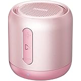 Anker SoundCore mini, Super-Portable Bluetooth Speaker with 15-Hour Playtime, 66-Foot Bluetooth Range, Enhanced Bass, Noise-Cancelling Microphone - Pink