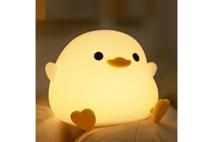 YuanDian Dodo Duck LED Night Light - Cute Silicone Duck Lamp for Bedrooms, Living Room - Rechargeable, Touch Sensor Bedside Table Lamp