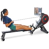 Echelon Row Series &ndash; Foldable Rowing Machine for Full-Body, Low-Impact Workouts with 22&rdquo; Rotating HD Screen, Built-In Soundbar, Bluetooth Resistance &amp; 30-Day Membership with Live Classes