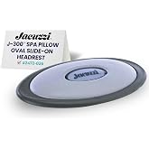 Jacuzzi 2472-826 J-300 Spa Pillow Set Oval Slide-On Headrest 2007-2013 | Oval Slide-On Design, Foam And Vinyl Construction, Includes Back Mount, Tool-Free Setup For J-300 Spa Headrest Replacement
