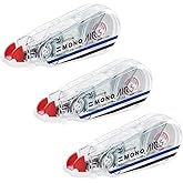 Tombow KPB-325 Pencil Correction Tape 0.2 inch (5 mm) MONO Mono Air (Light Touch, High Adhesion Tape), Single Use Type, 32.8 ft (10 m), 3 Pieces