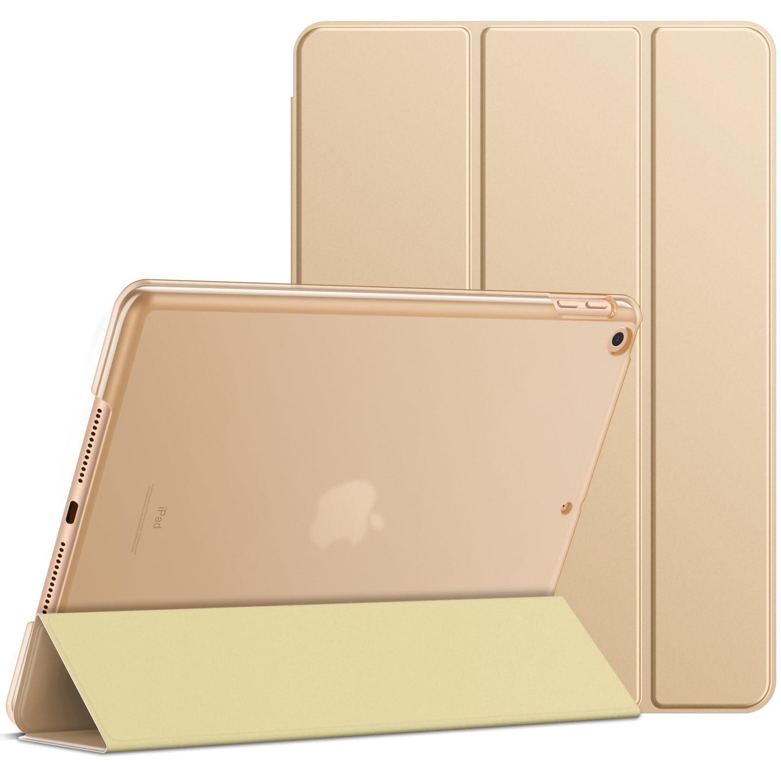JETech Case for iPad 9/8/7 (10.2-Inch, 2021/2020/2019 Model, 9th/8th/7th Generation), Auto Wake/Sleep (Beige)