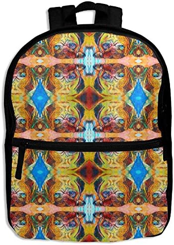 Pop Art Pug Print Toddler Boys Girls Shoulder Backpacks School Bag