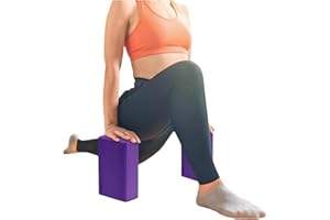 MICRODRY - Stretching & Exercise Foam Blocks, Yoga, Pilates Equipment for Home Workouts, Fitness Accessories for Home & Gym, Slip-Resistant, EVA Foam Block, 9 x 4 x 6 inches