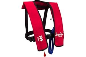 Suplvmc Adult Inflatable Life Jacket/Kayak Buoyancy Vest | Fishing Sailboat PFD Thin Weight Suitable for up to 330 pounds, ca