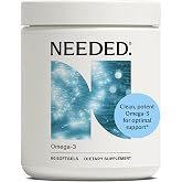 Needed. Prenatal Omega-3 - High Potency Dose of Sustainably Sourced Fish Oil, 1000mg DHA, 1000mg EPA, Encased in a Gelatin-Free, Plant-Based Softgel Shell