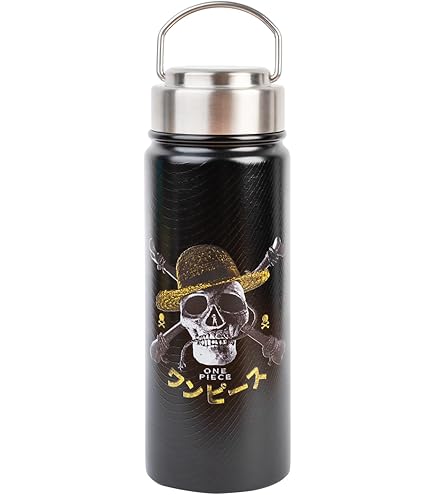 Stor one piece - grande bouteille isotherme - gourde réutilisable equipage luffy- bouteille transportable - 780 ml