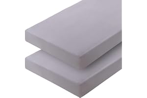 URZGU Cot Size Sheets 31" x 75", 2 Pack, Gray, Ultra Soft & Breathable Microfiber, Perfect Fit for Narrow Twin Mattress/RVs/B