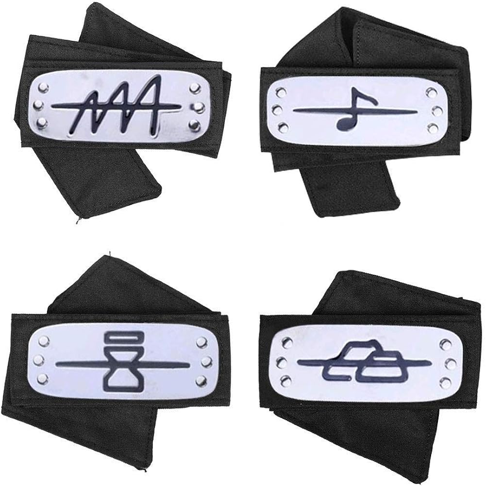 Master Online Naruto Headband with Metal Plated Anime Manga