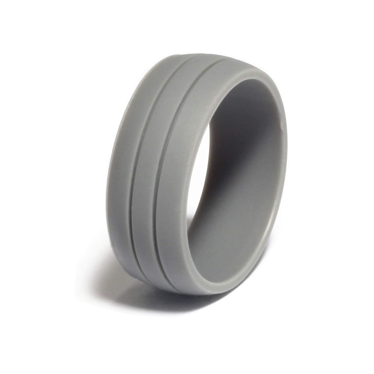 SWEETFUN Silicon Wedding Rings Sport Band for Men and Women