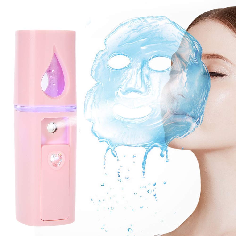 Nano-Ionic Mist Spray Handy Facial Mister Moisturizing Steamer Beauty Skin Care Moisturize Sprayer with USB Rechargeable