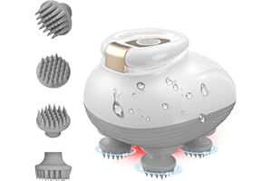 TISSCARE Electric Scalp Massager, Cordless Head Massager Scalp for Hair Growth and Stress Relax, 3 Speed Modes, Waterproof Handheld Portable Head Scratcher for Pet Dog Cat Massage, Gift for Women Men