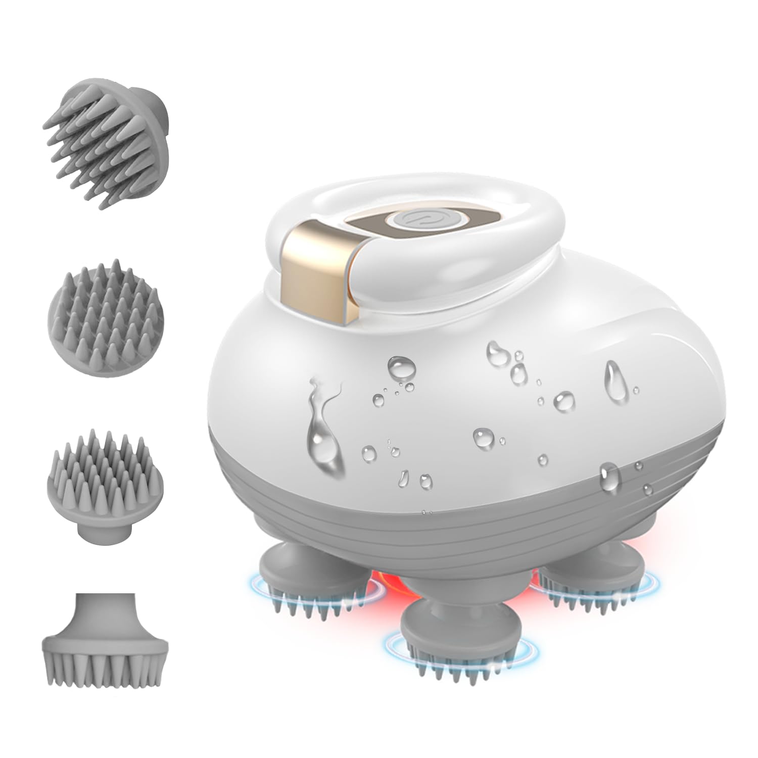 Photo 1 of TISSCARE Electric Scalp Massager, Cordless Head Massager Scalp for Hair Growth and Stress Relax, 3 Speed Modes, Waterproof Handheld Portable Head Scratcher for Pet Dog Cat Massage, Gift for Women Men