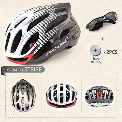 helmett Bicycle Helmet Integrally-Molded Cycling Road Mountain Mtb Casco Ciclismo Ultralight Bike With Led Warning Lights L6