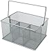 Sorbus® Utensil Caddy — Silverware, Napkin Holder, and Condiment Organizer — Multi-Purpose Steel Mesh Caddy—Ideal for Kitchen, Dining, Entertaining, Tailgating, Picnics, and much more (Silver)