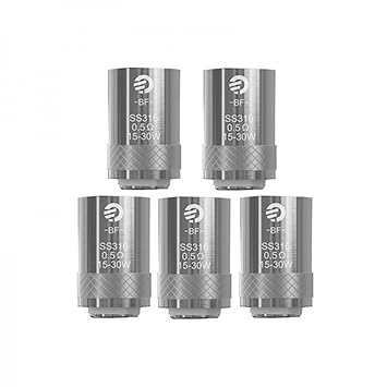 Joyetech BF SS316 Ersatz Verdampferköpfe 0,5 Ohm für Joyetech eGo AiO/Cubis- 5er Pack