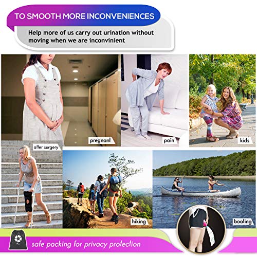 Female Urinal Urination Device Pee Funnel for Women Wee with Disposable Urinal Bags NAXER Travel Porta Potty Camping Toilet Collapsible Luggable Loo Portapotty for Car Camp Kayak Hiking Camper Outdoor