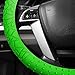 FH Group Universal Fit Silicone with Nibs and Pattern Massaging Grip Steering Wheel Cover Fits Most Cars, SUVs, Trucks and Vans Green