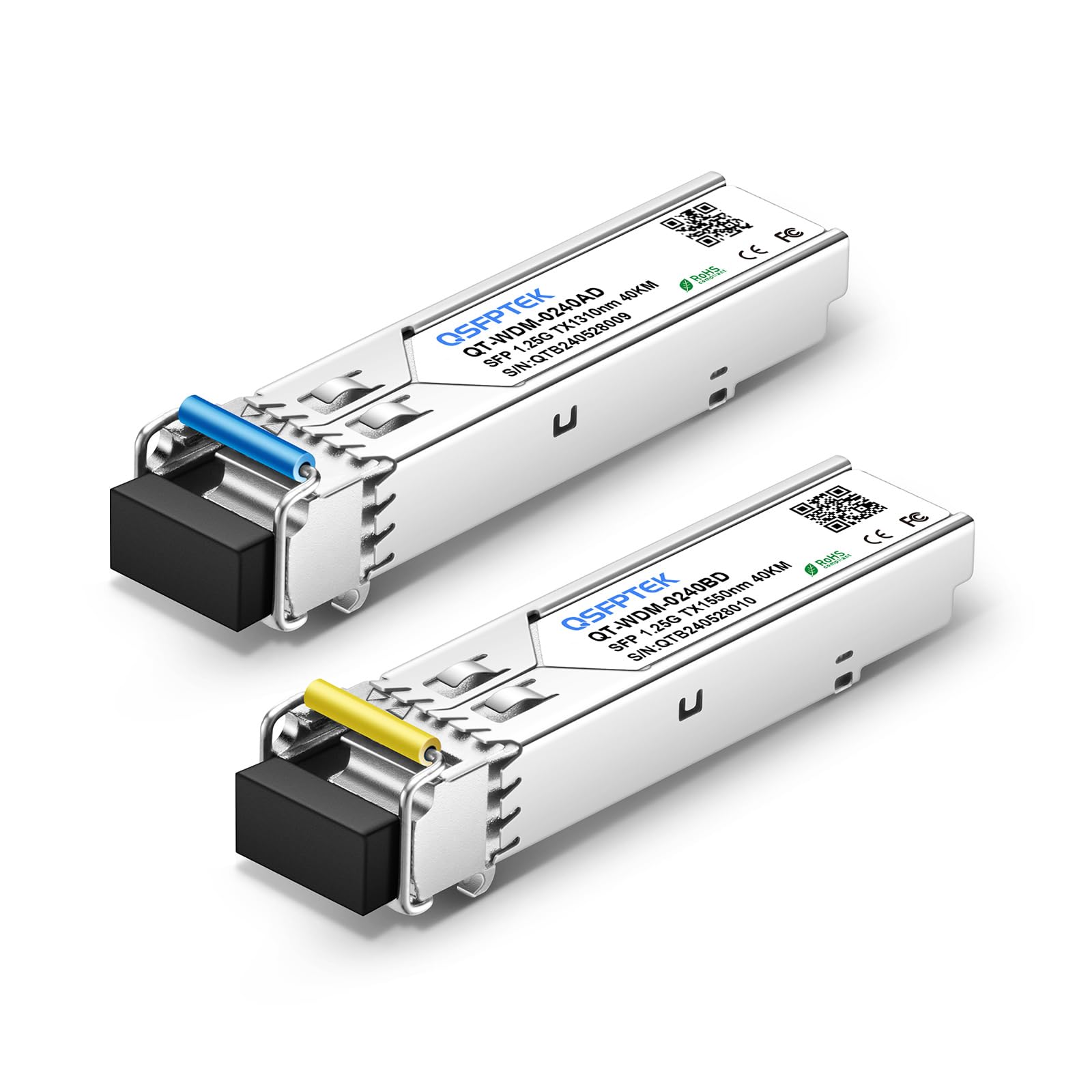 1.25G SFP 1000BASE-BX-D BIDI WDM Transceiver, 40KM