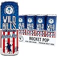 Wild Bill's Rocket Pop Soda Classic Craft Soda Pop Soft Drinks, Sodas Made with Pure Cane Sugar, Caffeine Free, NO High Fructose Corn Syrup, Gluten Free, Vegan, Low Sodium, 12 Oz 12 Pack