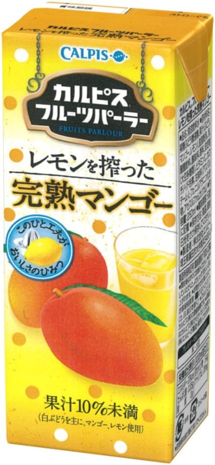 Amazon カルピスフルーツパーラー レモンを搾った完熟マンゴー 250ml 24本 食品 飲料 お酒 通販