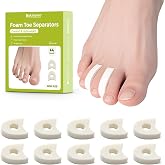 Bukihome 44-Pack Foam Toe Separators &ndash; Soft &amp; Breathable Toe Spacers for Women &amp; men, Help Align Overlapping Toes, Relieve Friction &amp; Pressure, Ideal for Daily Comfort